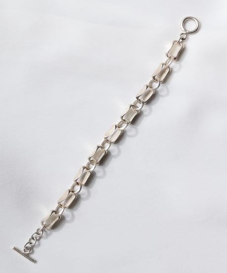 c.1970 France / Modernist Link Bracelet / Silver 925