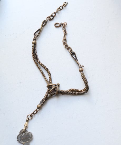 c.1900 France / シャトレーヌチェーン ウォッチチェーン / Brass