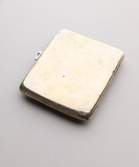 c.1920 Czechoslovakia / Blue Enamel Cigarette Case / Alpaca