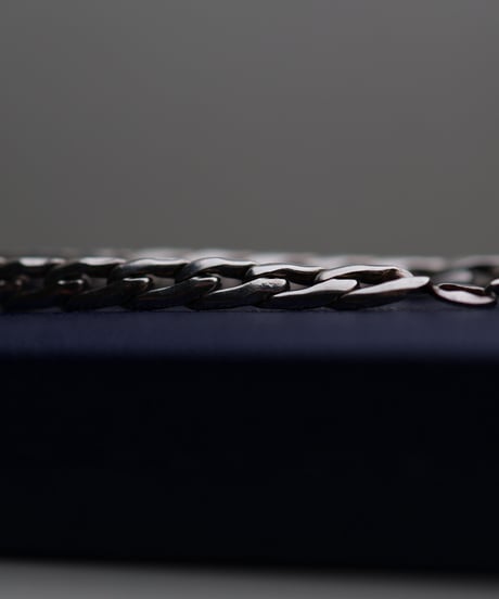 c.1960 Italia Arezzo / カーブチェーンブレスレット/ silver925