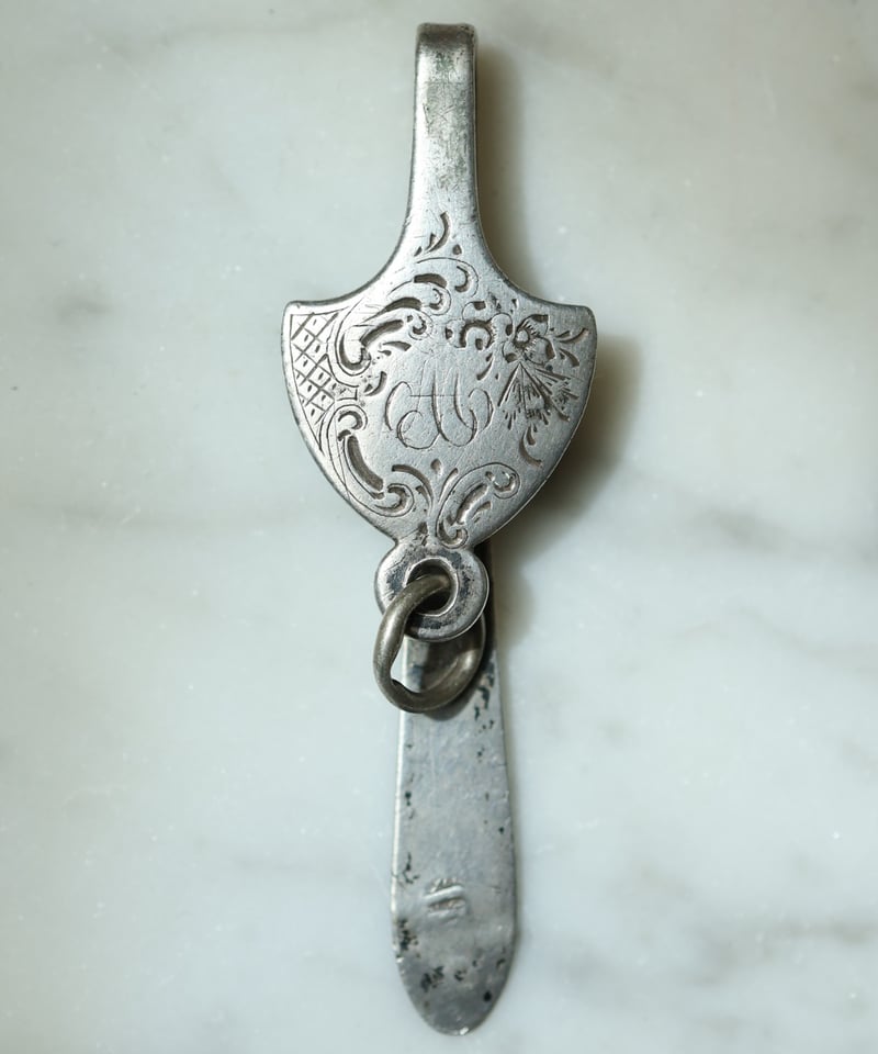 c.1890 France / シャトレーヌ/ キーホルダー/ Silver 800 | BL