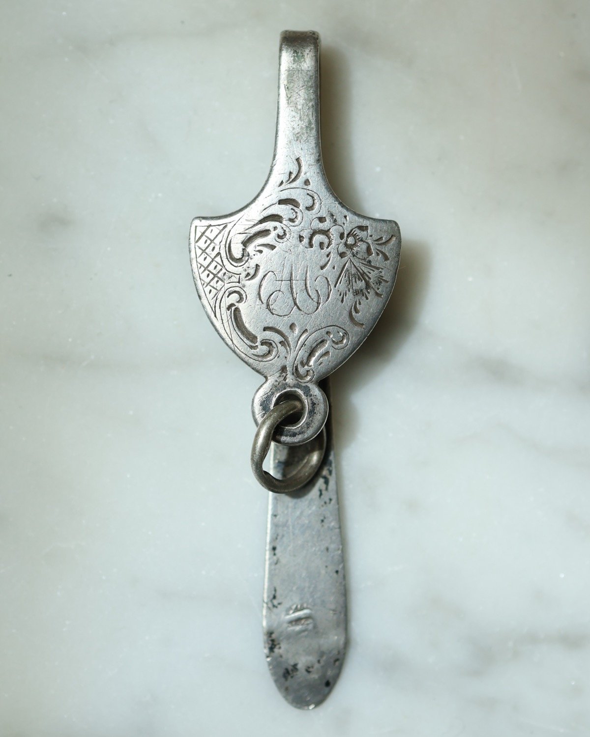 c.1890 France / シャトレーヌ/ キーホルダー/ Silver 800 | BL