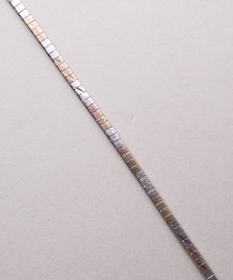 c.1970 Italy Arezzo / Elastic Link Bracelet / Silver 925