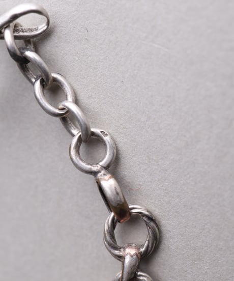 c.1900–20 France / Structural Link Watch Chain Bracelet / Silver 800（Vermeil）
