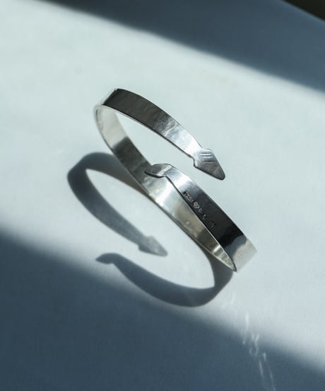 1955 Sweden Stockholm / モダンシルバーバングル/ by Axel Carlsson/ Silver 835