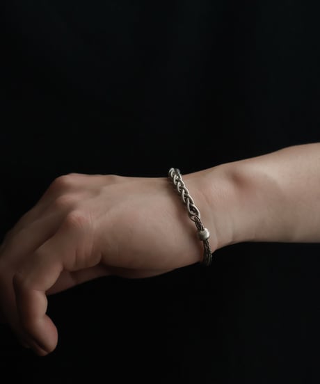 c.1890–1910 France / Watch Chain Bracelet / Silver 800