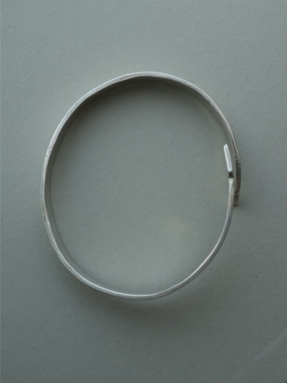 1955 Sweden Stockholm / モダンシルバーバングル/ by Axel Ca
