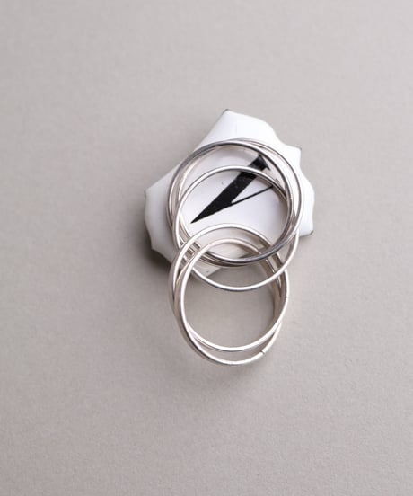 c.1980 Italy / Five-band  Ring / Silver 925