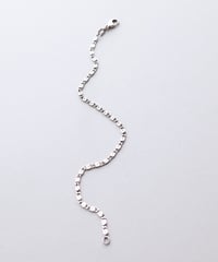 c.1960 Germany Snail Link Chain Bracelet / Silver 835