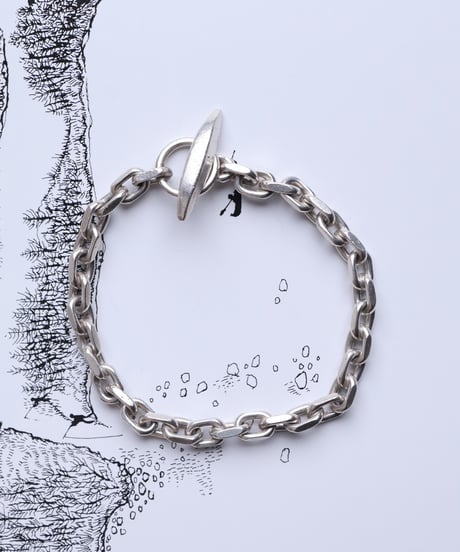 c.1960 Denmark / Anchor Chain Bracelet / Silver 925