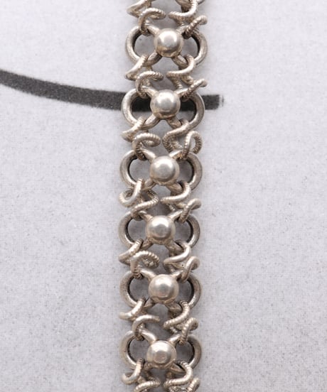 c.1910–30 France Decorative Link Bracelet / Silver 800