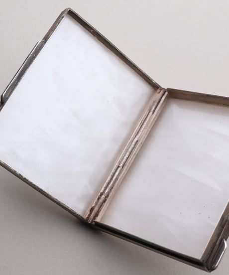 c.1930 Czechoslovakia / Safina Prague / Cigarette Case / Silver 835 & Bakelite