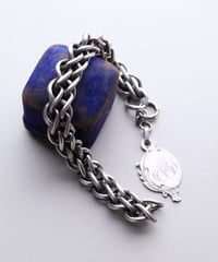 1905 France / Double Panier Watch Chain Bracelet / Silver 800