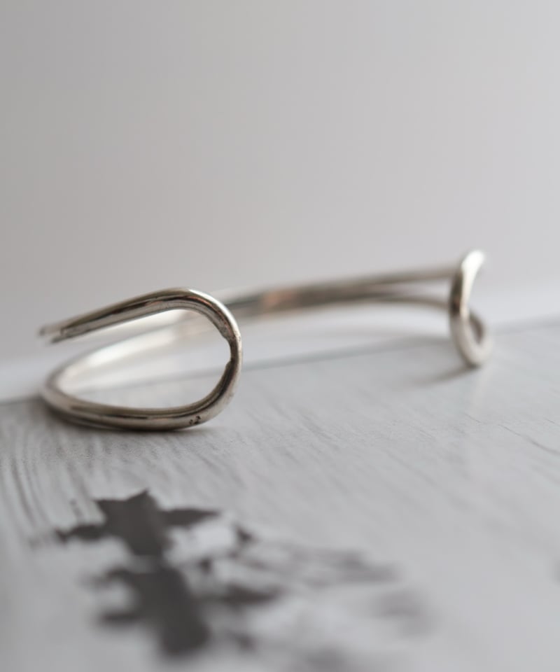 フランス　ヴィンテージ　シルバーバングル Vintage British Silver Bangle Bracelet イギリス ヴィンテージ