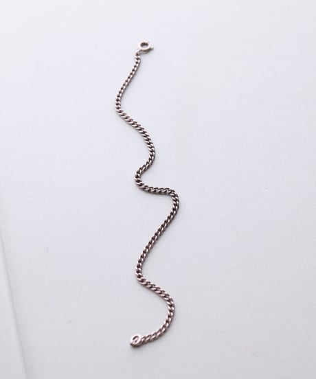 c.1960 Germany Curb Chain Bracelet / Silver 835