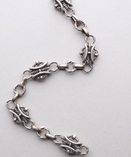 c.1900–20 France / Structural Link Watch Chain Bracelet / Silver 800（Vermeil）