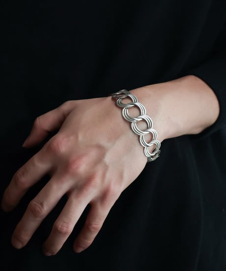 c.1930 France / 三連リンクブレスレット / Silver 800