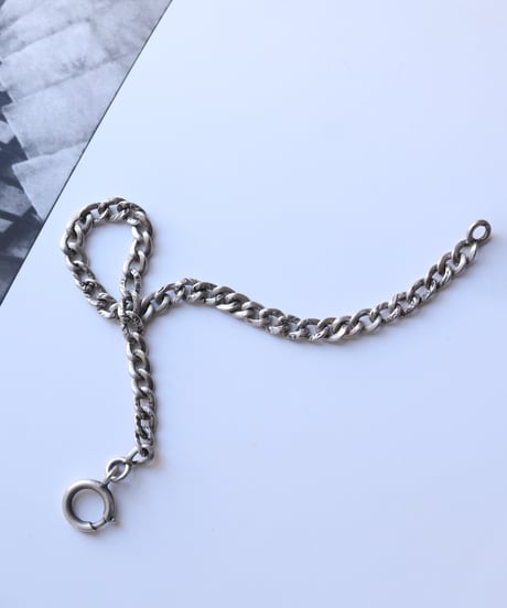c.1900 France Paris / グルメットチェーンブレスレット / Silver 800