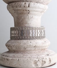 c.1960–70 Greece / Sculptural Wave Bracelet / Silver 925