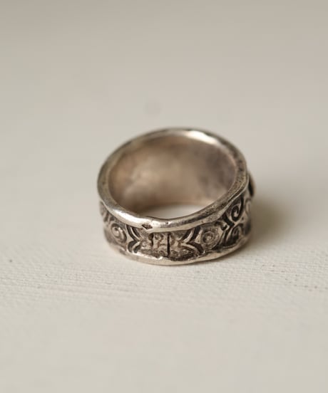 c.1950-70 France / ゴシックモチーフリング / Silver 800-925
