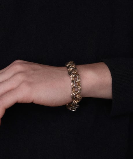 c.1890–1910 France / トリプルリンク　ブレスレット / Silver 800 & Vermeil