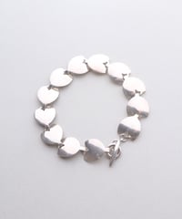 c.1960 Denmark / Herman Siersbøl / Leaf Link Bracelet / Silver 925