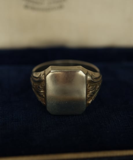 c.1950 Germany / アールデコスタイル/シグネットリング / Silver 835