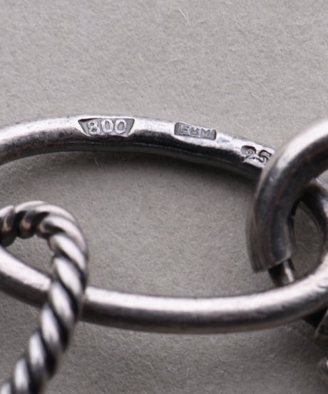 c.1940–50 Germany / Oval Link Chain Bracelet / Silver 800