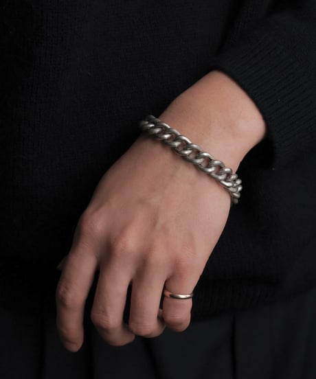 c.1920 France Paris / グルメットチェーン　ブレスレット / Silver 800