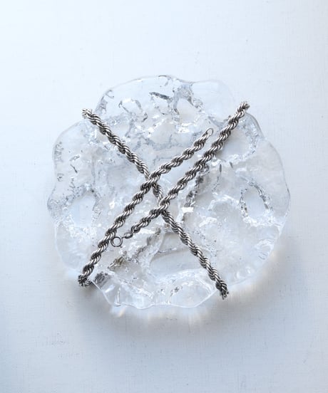 c.1960 Germany / ツイストチェーンネックレス / Silver 835