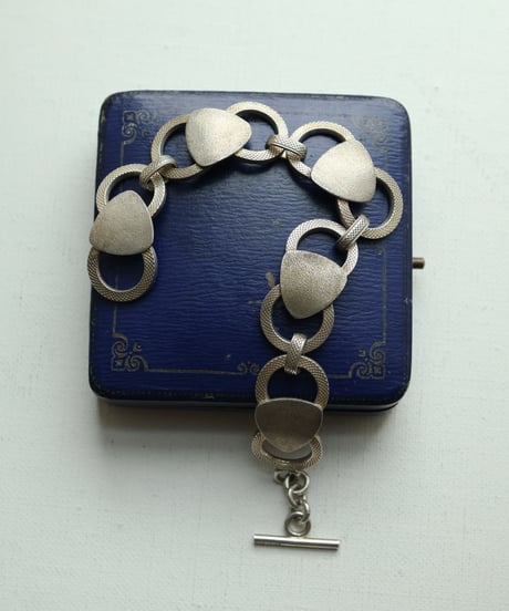 c.1960 Italy Arezzo / 幾何学リンクブレスレット / Silver 800