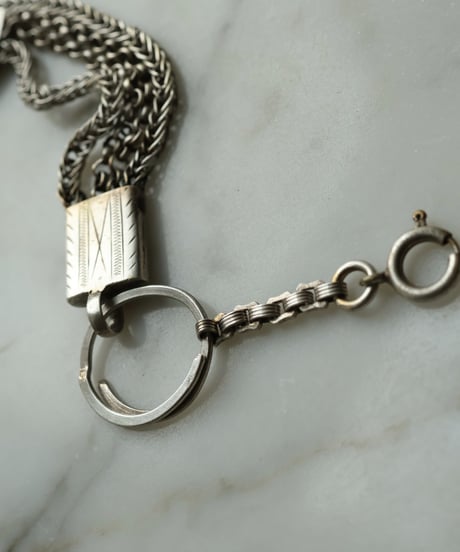 c.1880 France Paris / マルチチェーン　シャトレーヌブレスレット / Silver 800