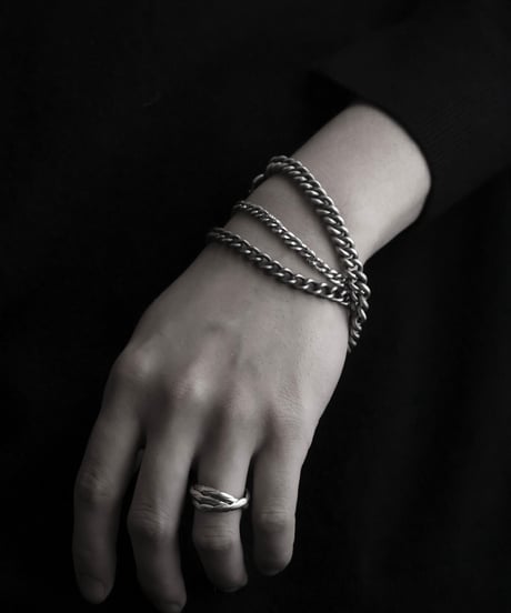 c.1900 France Paris / グルメットチェーンブレスレット / Silver 800