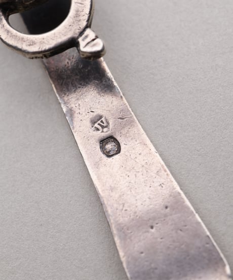 c.1890–1910 France / Tribal Motif Chatelaine / Silver 800