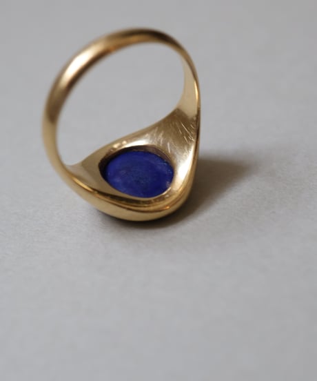 1930 England London/ アンティークシグネットリング/ラピスラズリ/18CT GOLD
