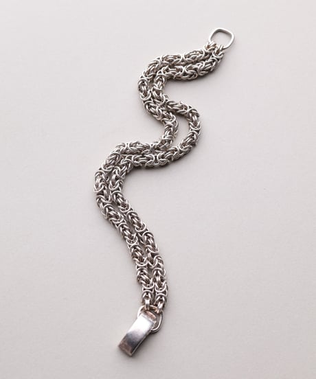 c.1960 Germany / Double Byzantine Bracelet / Silver 835