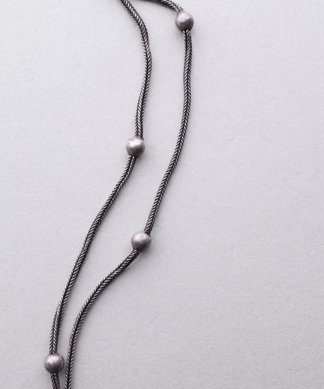 c.1870–1900 France / Double Foxtail Chain Bracelet / Silver 800