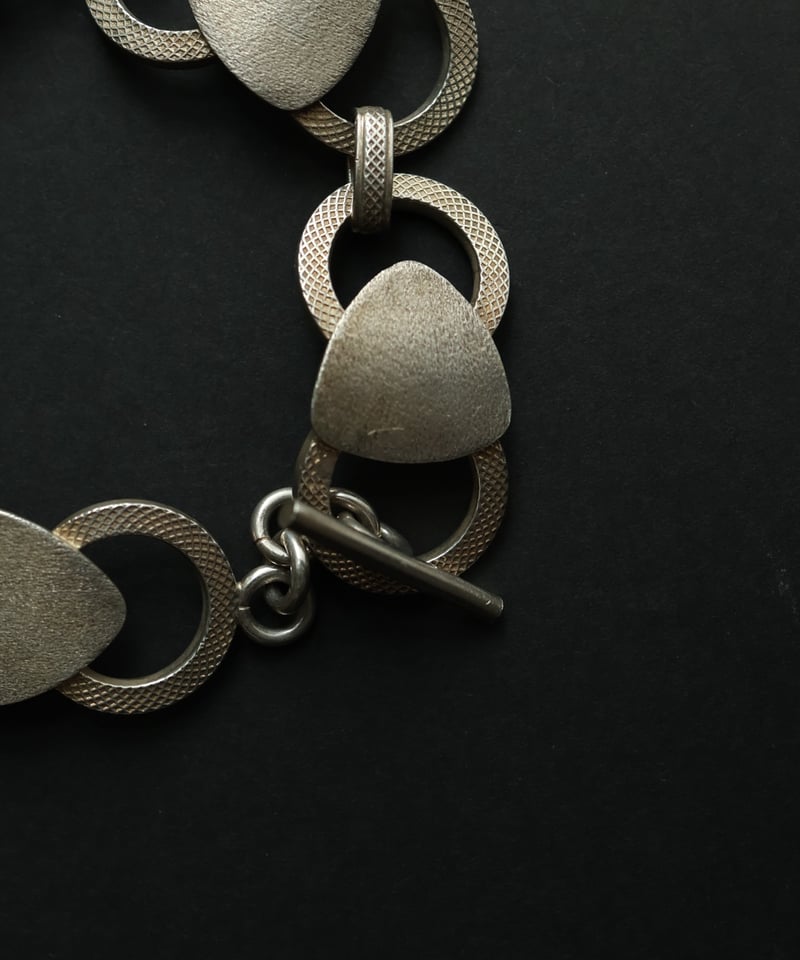 c.1960 Italy Arezzo / 幾何学リンクブレスレット / Silver 800