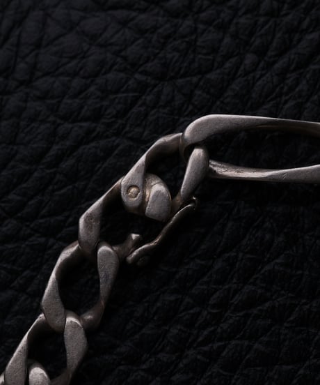 c.1950 France / Maille Cheval × Figaro Link Bracelet / Silver 800
