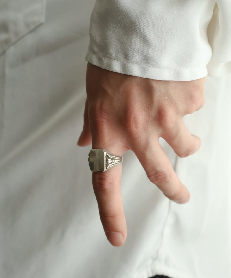 British vintage シグネットリング silver800 British vintage シグネットリング silver800