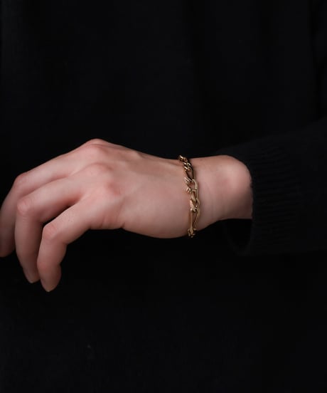 c.1960 France / Maille Cheval Link Chain Bracelet / Vermil