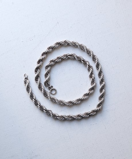 c.1960 Germany / ツイストチェーンネックレス / Silver 835