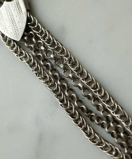 c.1880 France Paris / マルチチェーン　シャトレーヌブレスレット / Silver 800