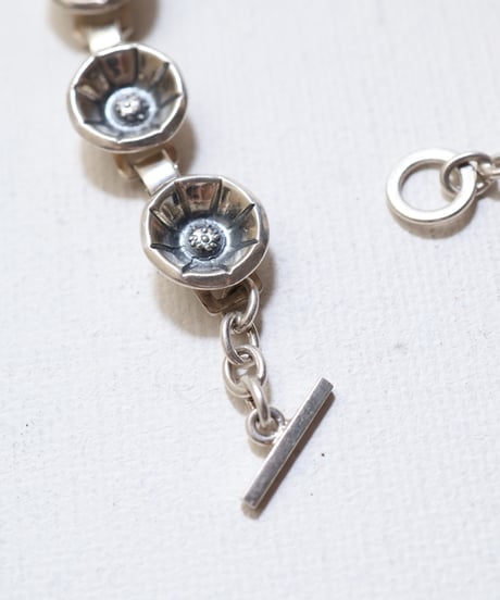 c1950 Denmark  / フラワーブレスレット / Sterling Silver 925 / John Lauritzen