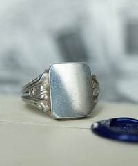 c.1950 Germany / アールデコスタイル/シグネットリング / Silver 835