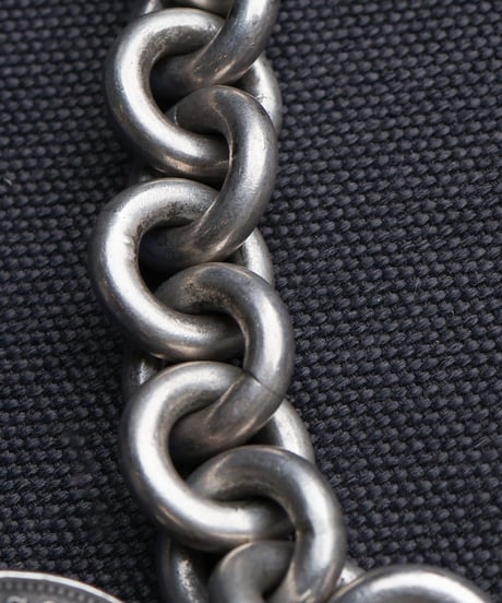 c.1930 Germany / ラウンドチェーンブレスレット / Silver 800 × 5マルクコイン