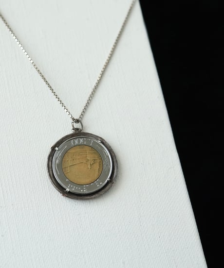 c.1980 Italy / コインチャームネックレス / Silver 925