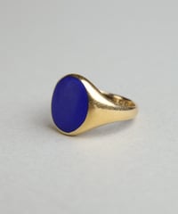 アンティークシグネットリング/ラピスラズリGOLD ring 1930 England London/ アンティークシグネットリング/ラピスラズリ/18CT