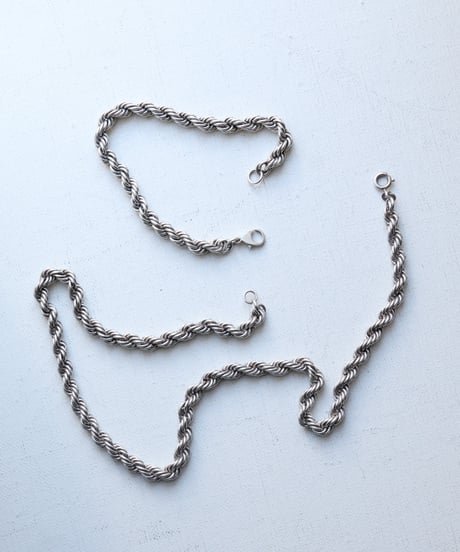 c.1960 Germany / ツイストチェーンネックレス / Silver 835