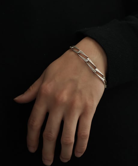 c.1950s Belgium / アールデコリンクブレスレット / Silver 800